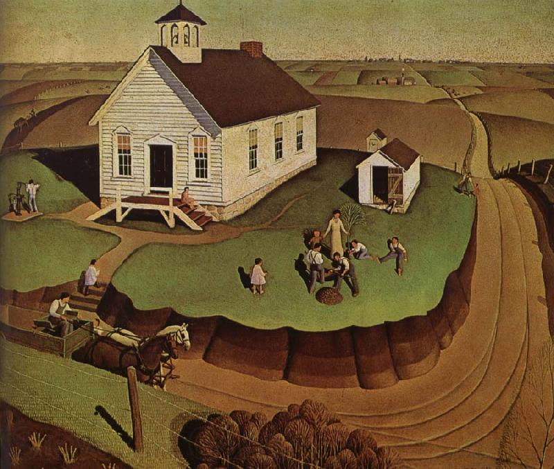 Grant Wood The day of Planting Germany oil painting art
